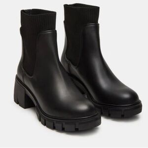 NEW Steve Madden Hutch Ankle Bootie - Black - Size 6.5